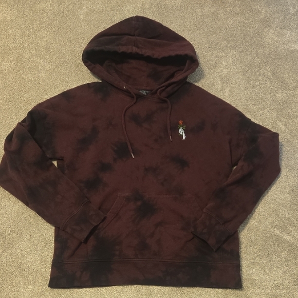 Empyre Maroon And Black Hoodie Sweatshirt Size Xsmall - Picture 1 of 4